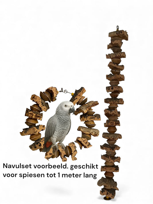 Sloopplezier Creatiepakket – Kurk, Palm & Papiersnippers (DIY) papegaaien