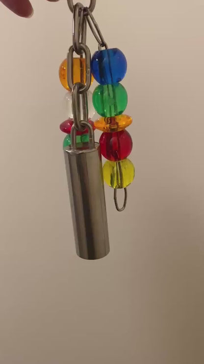 papegaaien bel met doorzichtig acryl