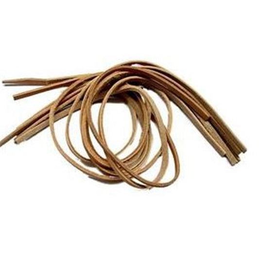 oo-Max Leren Veters 6mm x 60 cm – 8 stuks –  Leer voor Creatief Vogelplezier