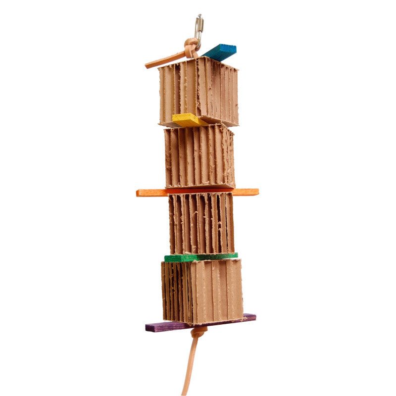 papegaaien speelgoed Zoo-Max Shredding Tower Honeycomb – Large